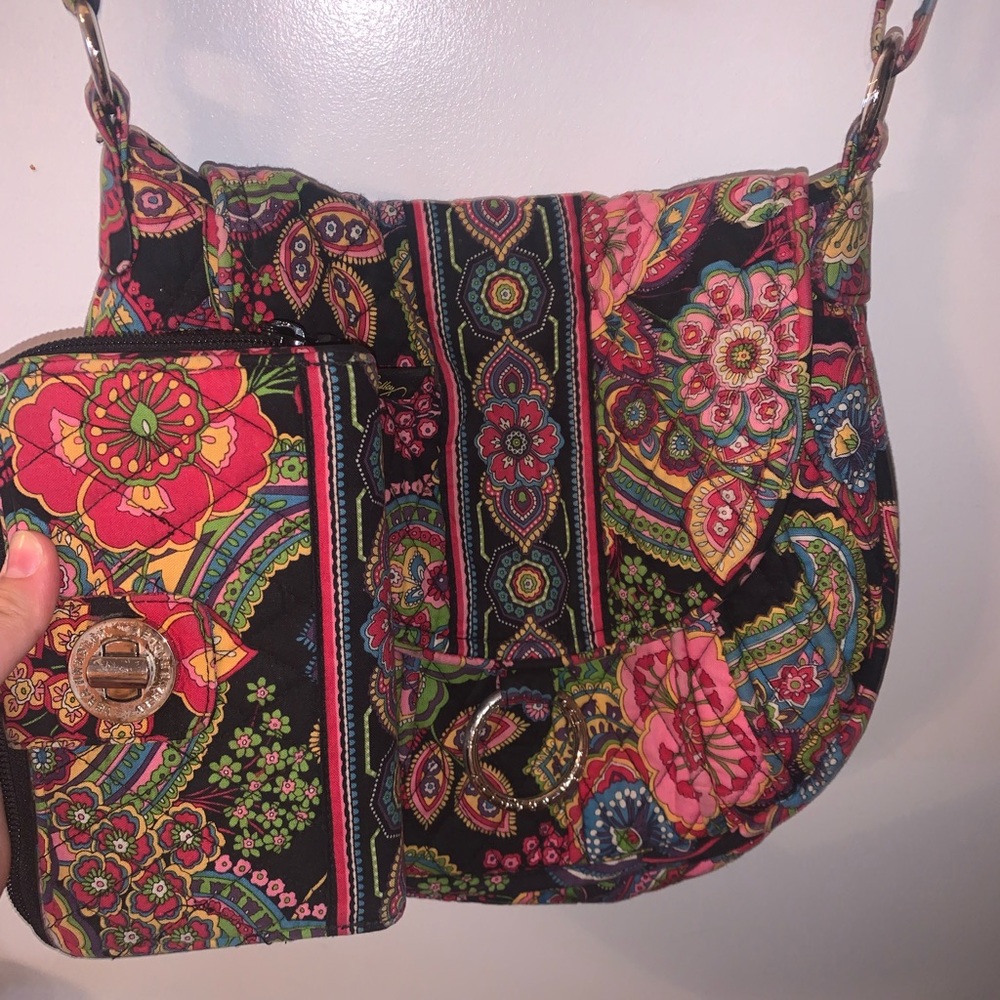 Matching floral Vera Bradley pocketbook and wallet